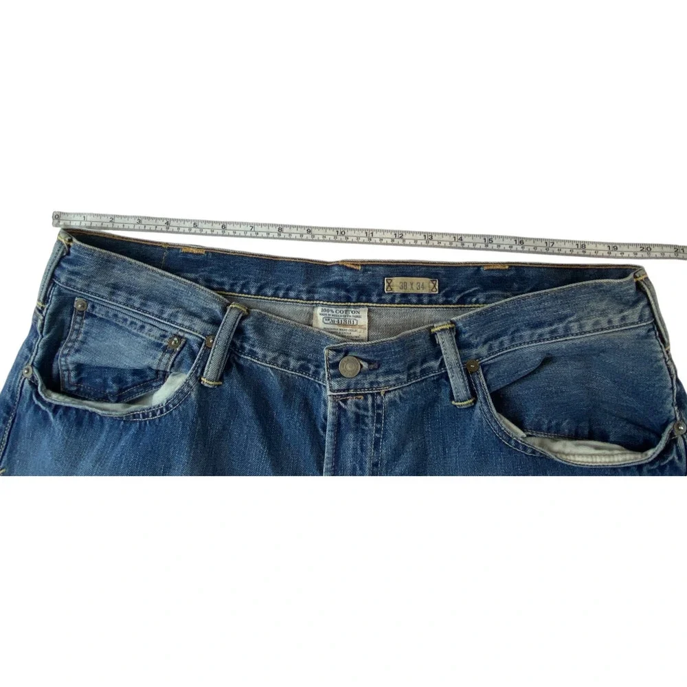 Vintage Polo Ralph Lauren Mens Jeans 38x34 Blue Denim Straight Leg Medium Wash